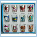 Glitter shot glass,Tropic beach decoration